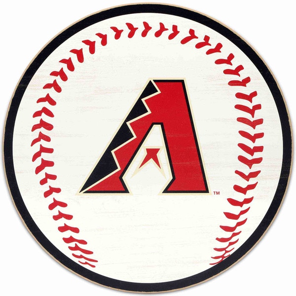 Arizona Diamondbacks Logo Baseball Round Wood Wall Decor Open Road Brands ShopORB